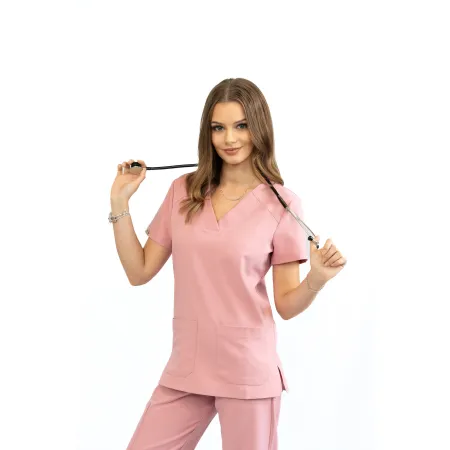 Bluzka medyczna SCRUBS MEDI TEDDY  - COSTA DUSTY ROSE